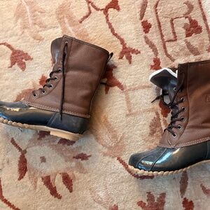 Sporto Womens Duck Boots Dakota Chocolate/Tan Size 9 M